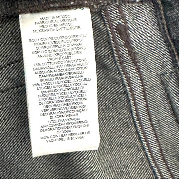 Ralph Lauren Varick Jeans Patch Slim Straight Actual 34X40 embroidery Black - Picture 11 of 15